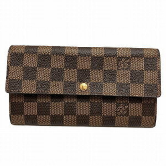 Louis Vuitton Wallet Bifold Damier Long Portefeuille Sarah - Picture 1 of 8